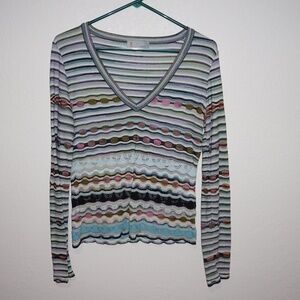 Missoni Striped V-Neck Top